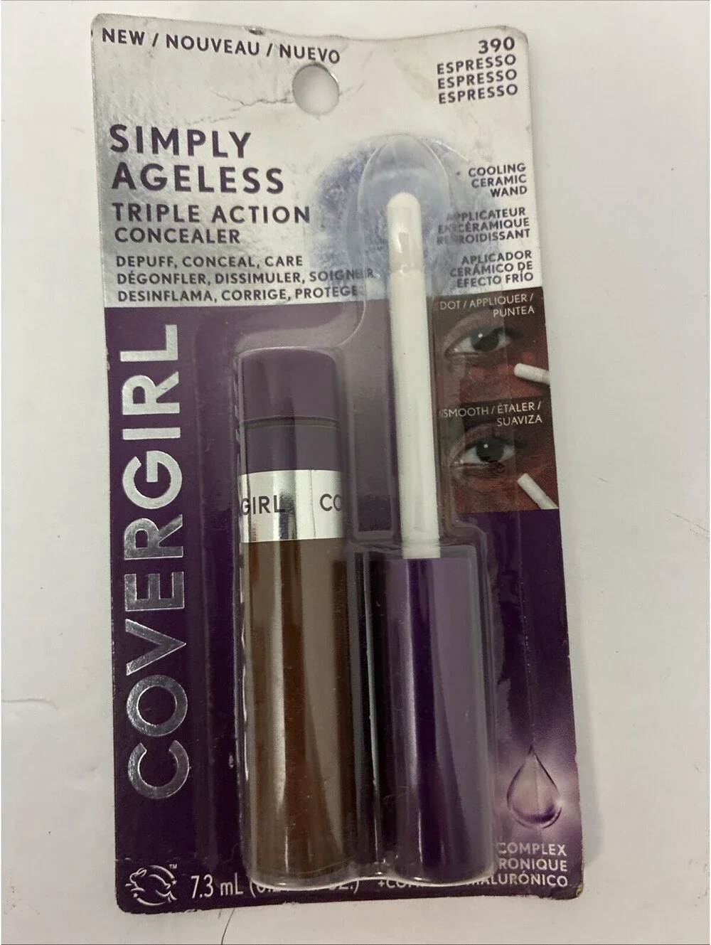 2 X covergirl simply ageless Triple Action Concealer 390 Espresso